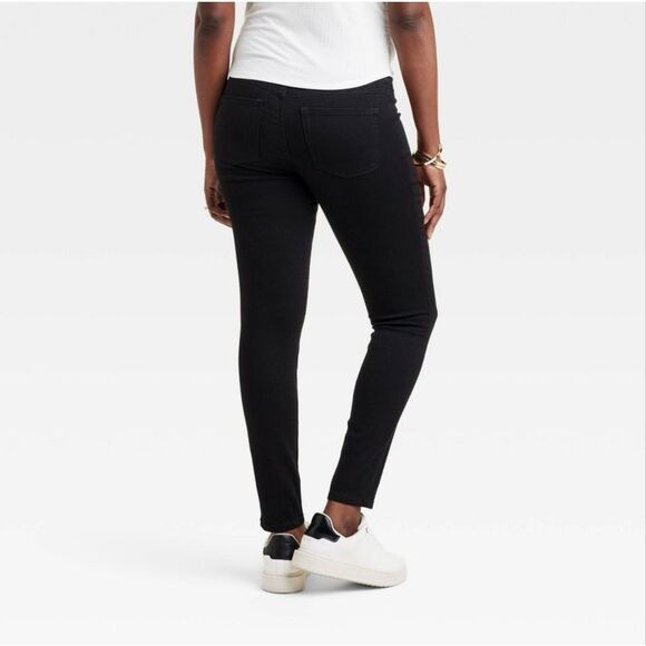 Ingrid & Isabel Black Over The Belly Skinny Maternity Jeans Size 2 - Picture 2 of 6
